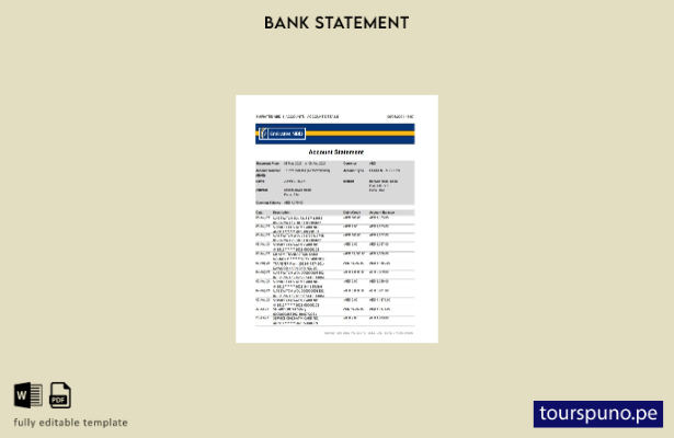listo para imprimir plantilla de Excel de extracto bancario NBD de los Emirato 1